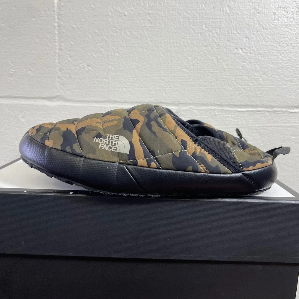 The North Face Thermoball Traction Mule V Camo Green Slippers Slip On Men's 10